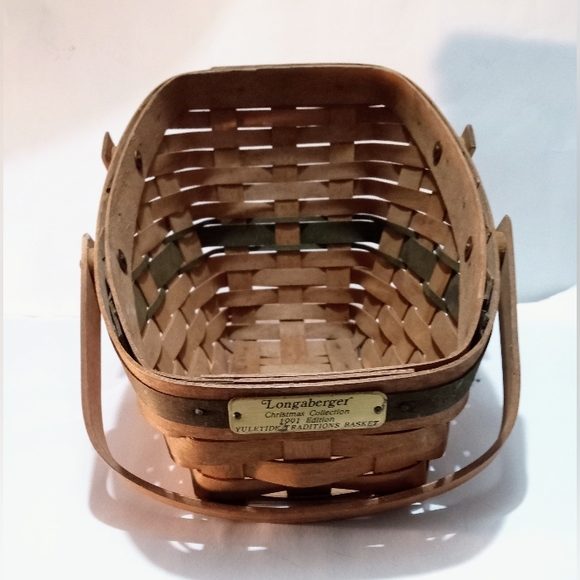 VTG • 1991 • Longaberger • Christmas Collection • Yuletide Traditions Basket - Picture 8 of 12